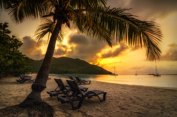 Coucher de soleil à Saint-Martin