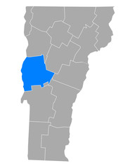 Karte von Addison in Vermont