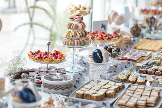 Beautiful delicious candy bar for special event