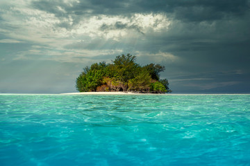 Karimunjawa indonesia java beach coastline rocks. Blue, dream.