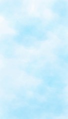 blue watercolor background hand-drawn with copy space for text . online shopping banner,  stories template, for blog and sales..