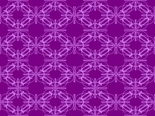 Seamless pattern design with floral background elements, brown, black, gray, white ornaments