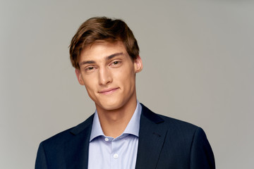 portrait of a handsome young man