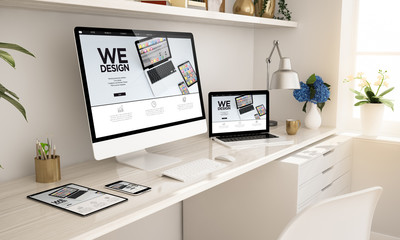 responsive website on devices
