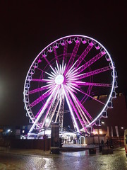 Ferris wheel with numerous colorful backlights in Gdansk - Poland © Rafal