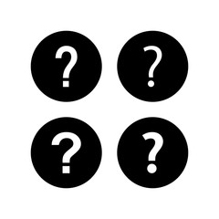 Question Icons set. Question mark sign. help icon. Faq