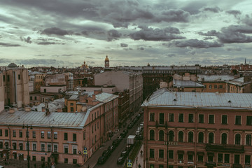Rooftop view of Petersburg