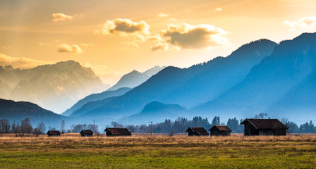 landscape near murnau am staffelsee
