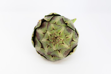 Fototapeta premium isolated artichoke on a white background