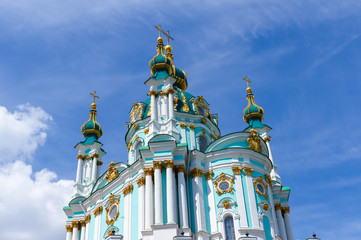 Fototapeta na wymiar Church of St. Andrew in Kyiv