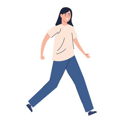 beautiful woman avatar character icon vector illustration design