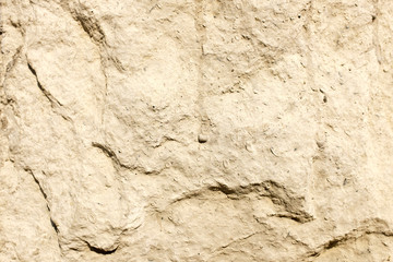 Wall made of cement and concrete