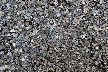Gravel on the ground