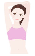 ストレッチ女性