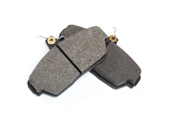 brake pads isolated on white baclkground.