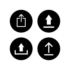 Upload icons set. Upload sign icon. Upload button. Load symbol.