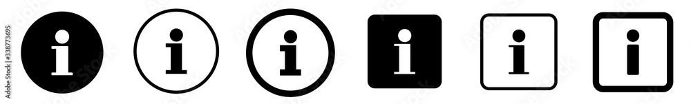 Canvas Prints info point icon black | information illustration | i point symbol | help logo | hint sign | isolated