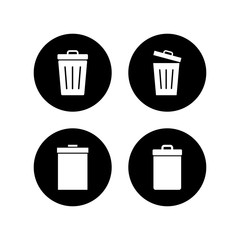 Trash icons set. trash can icon. Delete icon vector