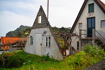 Fototapeta premium old houses in the village