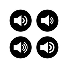 Speaker icons set. Volume icon. Loudspeaker icon vector. Audio. Sound