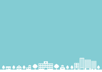 街並みのシルエットフレーム