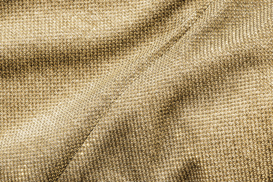 Scrunched Gold Fabric