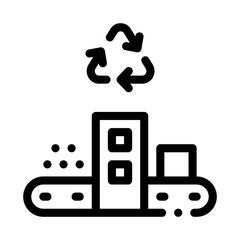 start of industry icon vector. start of industry sign. isolated contour symbol illustration