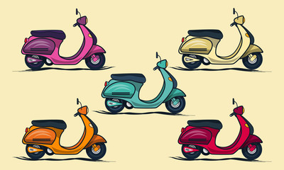 Set of scooter