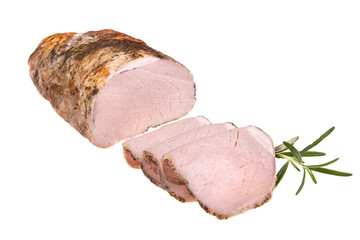 Ham isolated on white background
