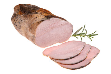 Ham isolated on white background