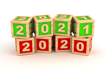 New Year 2021 and old 2020