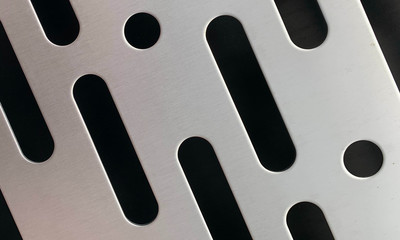 3d Aluminum abstract silver metal background illustration