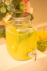 retro bottle with lemonade