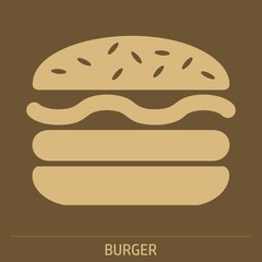 Burger Icon illustration