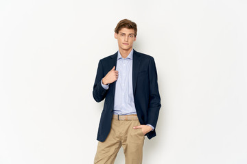 portrait of a handsome young man