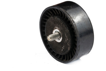 Old car parts isolated on white background.Copy space