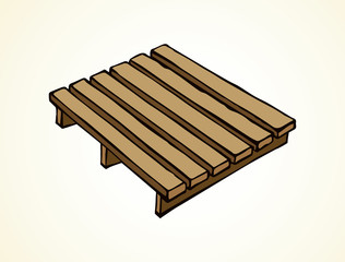 Pallet. Vector drawing