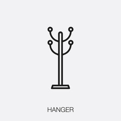 hanger icon vector sign symbol