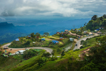 route to the hill top