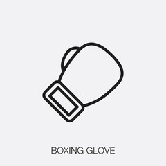 boxing glove icon vector sign symbol
