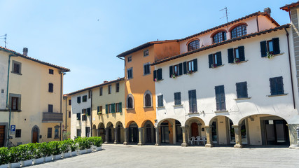 Main square of Reggello, Florence