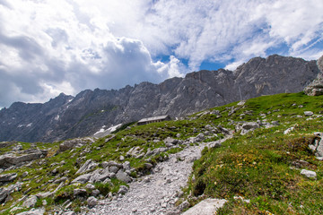 Naklejka na ściany i meble Mountain scenery in the Karwendel-Mountains, Austria 