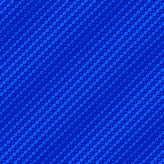 Vector halftone geometric seamless pattern with diamond shapes, fading rhombuses. Abstract background with diagonal gradient transition effect. Texture in bright blue color. Repeat minimal design