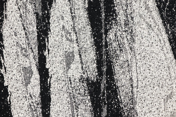 Black-white Synthetic fabric texture, background. Black-whitefabric. Black-white background.