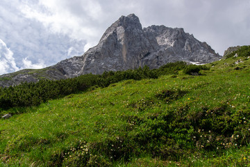 Mountain scenery in the Karwendel-Mountains, Austria 