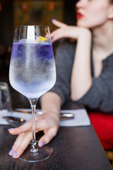 exotic alcoholic cocktail