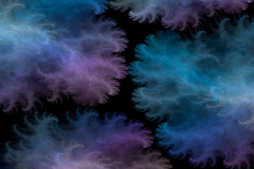 Abstract beautiful fractal pattern on a dark background and is suitable for use in projects of imagination, creativity and design.