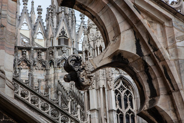 Naklejka premium Architectural details of Duomo di Milano