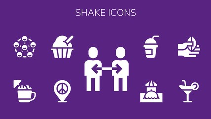 Modern Simple Set of shake Vector filled Icons
