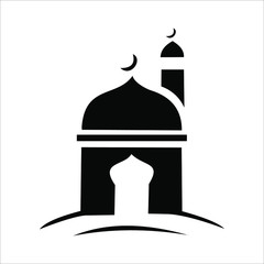 Islam Mosque Logo Vector. Islamic Vector